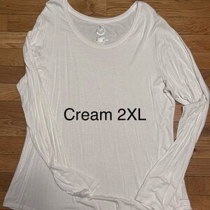 Maurices Women's Ivory Long Sleeve Tee